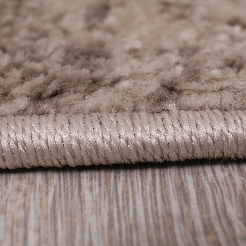 Cordoba6824 Beige Melliert Kurzflor Teppich-zoom-