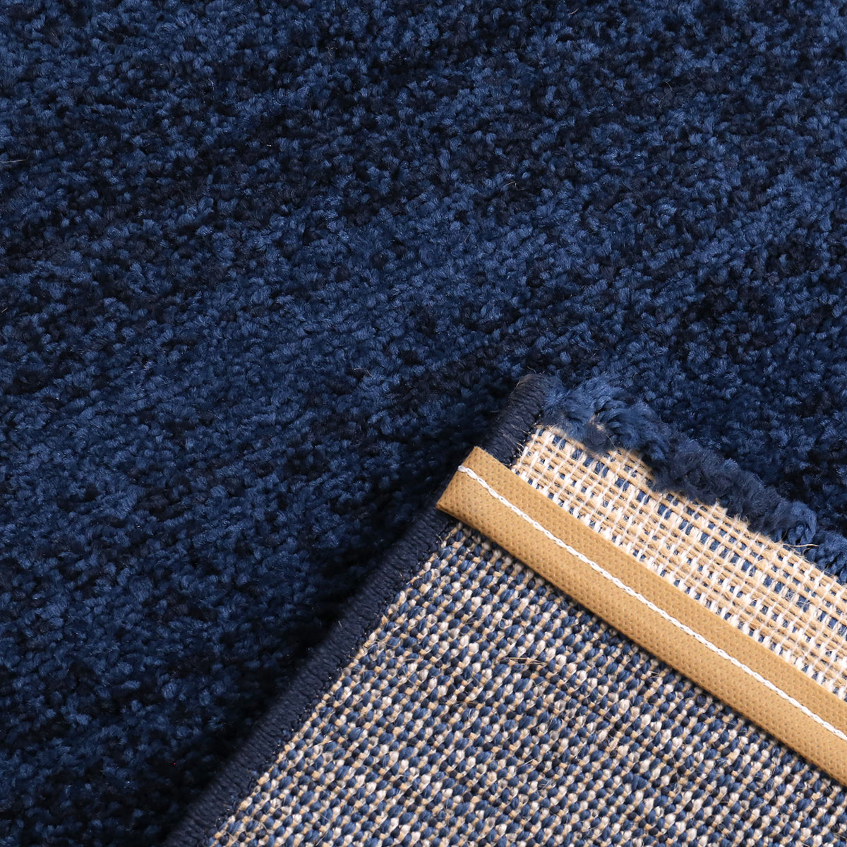 Cordoba6824 Blau Melliert Kurzflor Teppich
