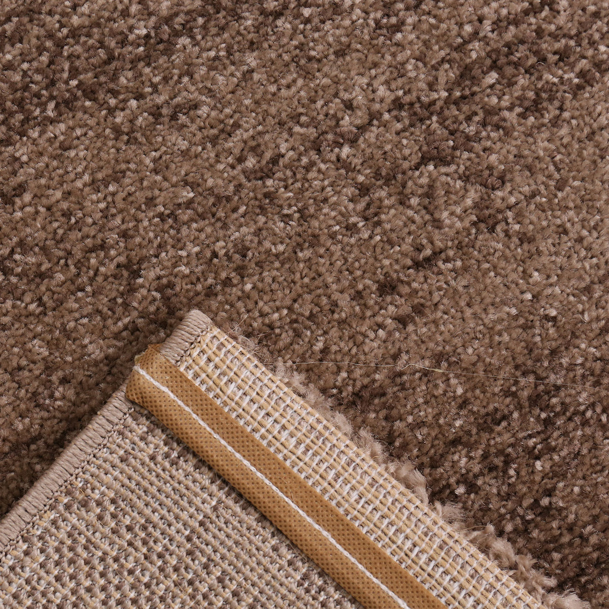 Cordoba6824 Braun Melliert Kurzflor Teppich