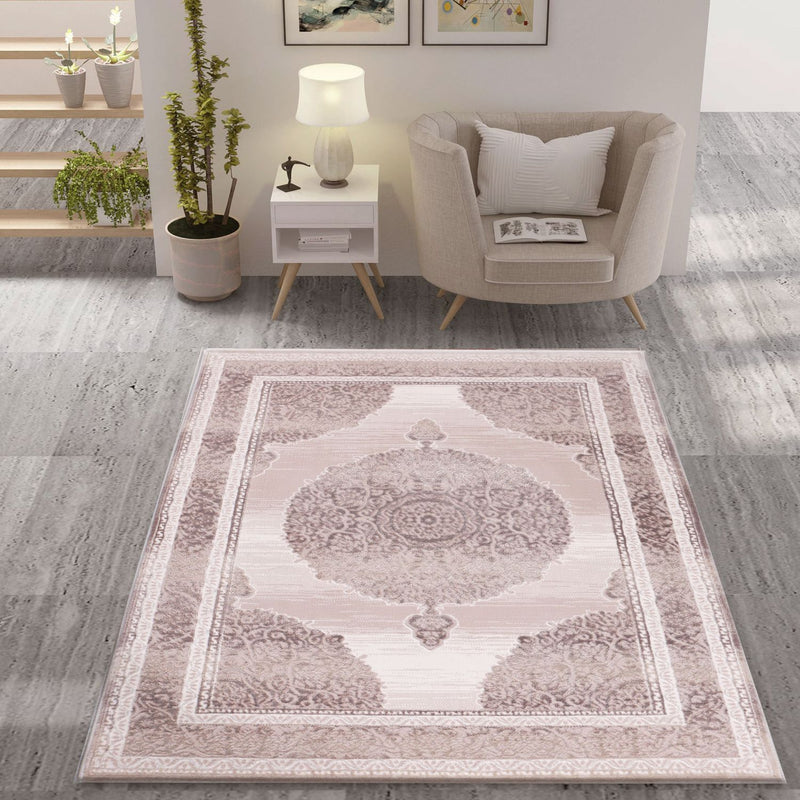 Designer Rug Dubai Beige Elegant Oriental-zoom-
