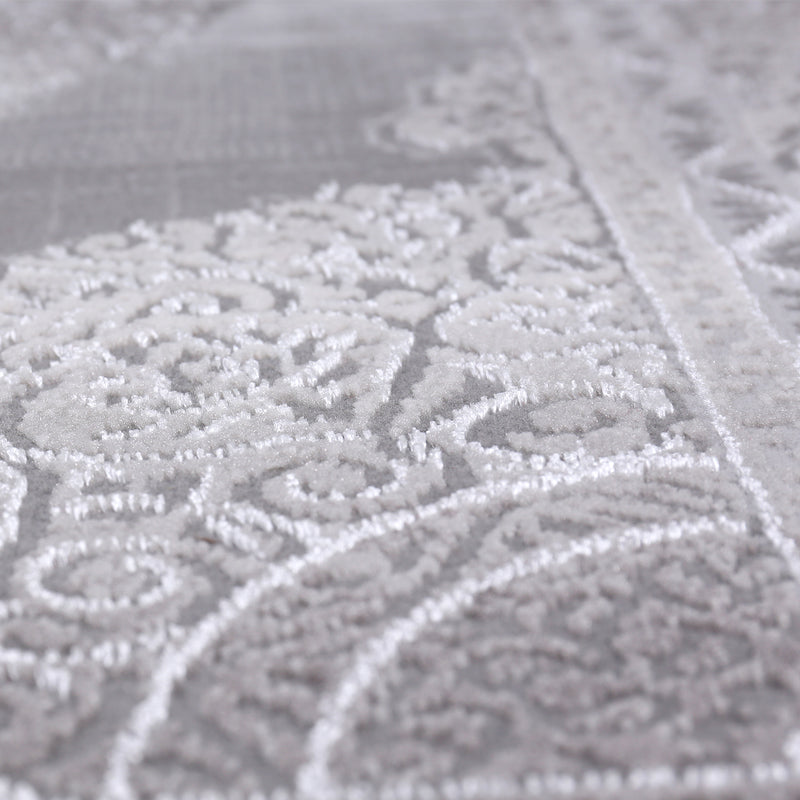 Designer Rug Dubai Grey Elegant Oriental-zoom-
