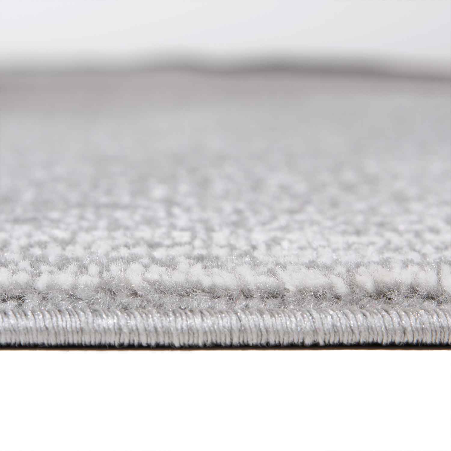 Teppich Modern Geometrische Muster Kurzflorig Grau Schwarz Weiß Meliert-3