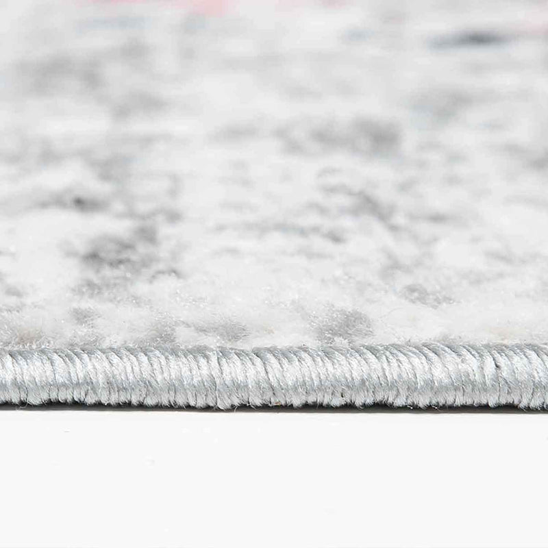 Designer Teppich Wohnzimmer Geometrisches Muster Leinwand Optik Meliert-zoom-