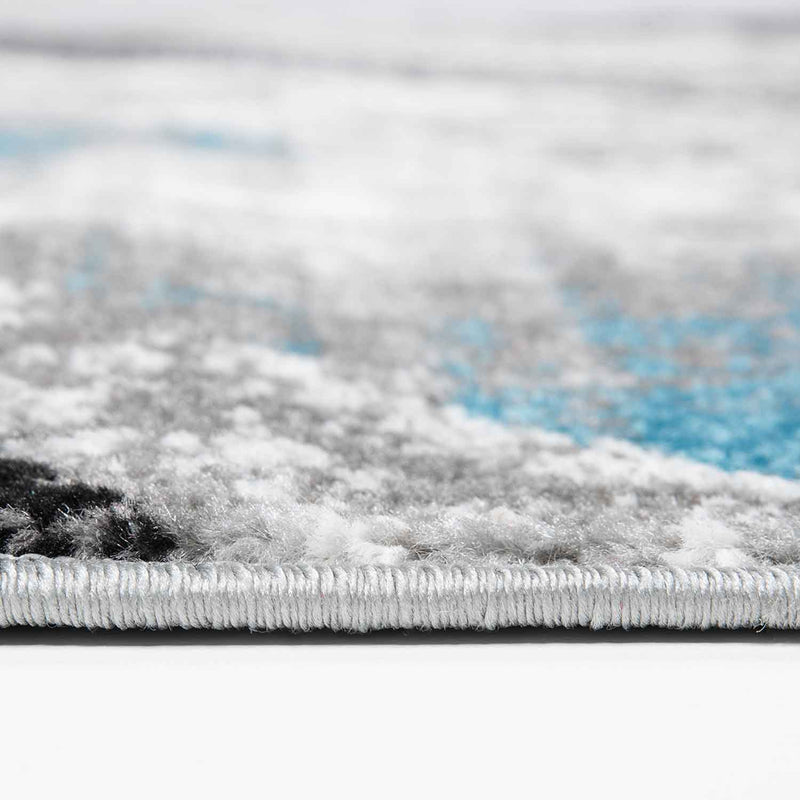 Designer Teppich Wohnzimmer Geometrisches Muster Streifen Optik Meliert-zoom-