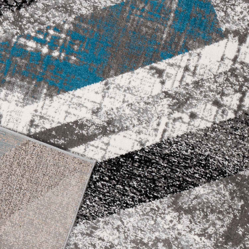 Designer Teppich Wohnzimmer Geometrisches Muster Streifen Optik Meliert-zoom-