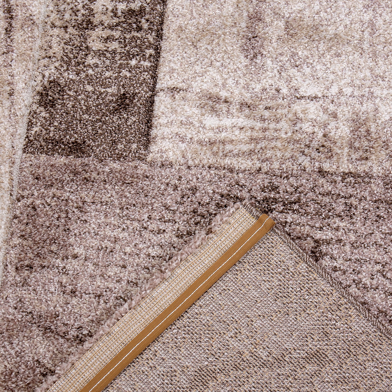 Designer rug for living room, modern beige interior design-2