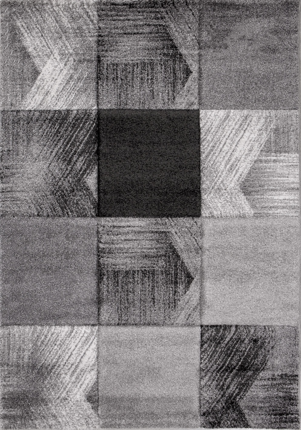 Designer Teppich Wohnzimmer Inneneinrichtung Modern Grau