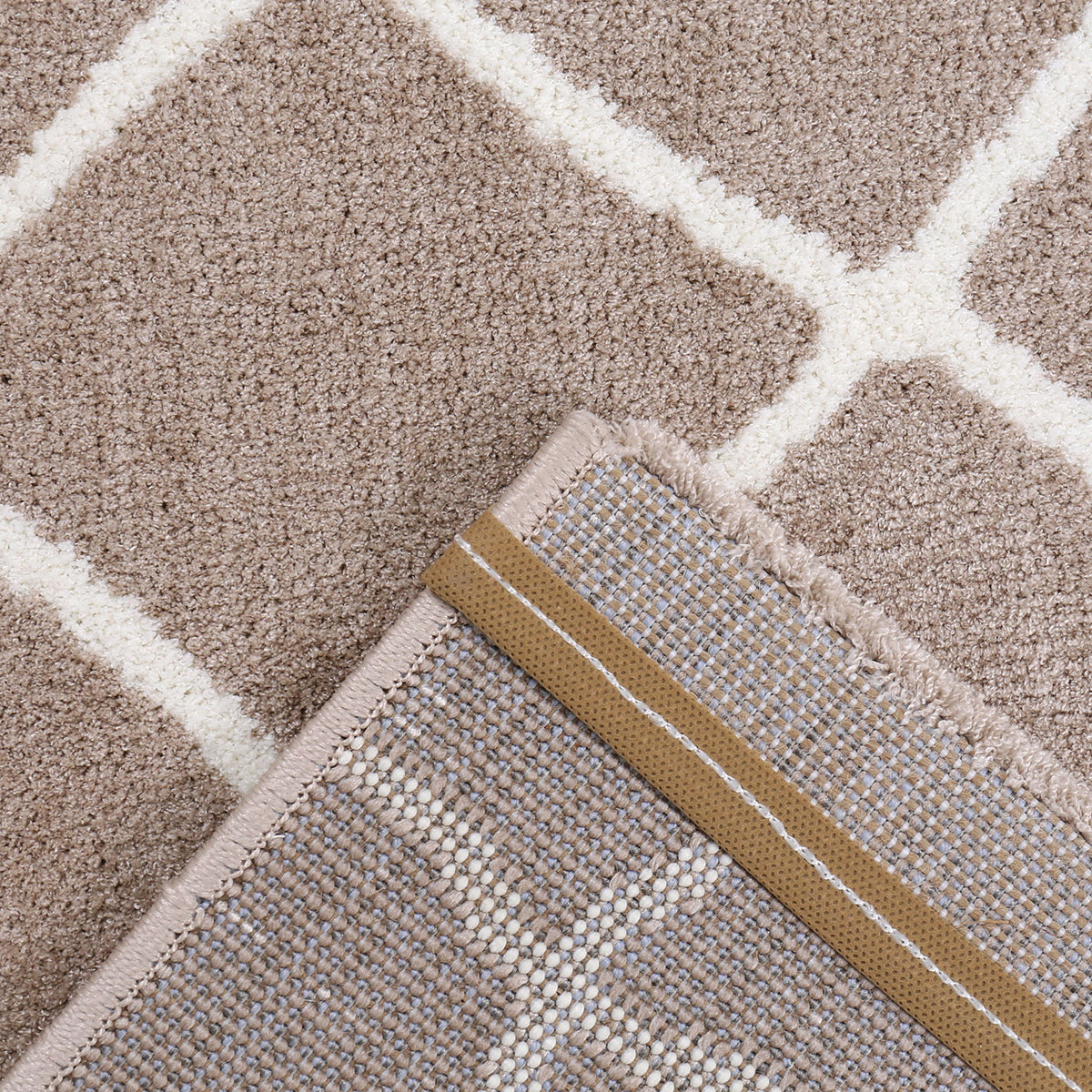 Designer Teppich in verschiedenen farben Flauschiger Microfaser Dicht gewebt Marokkanisches Muster-zoom-13