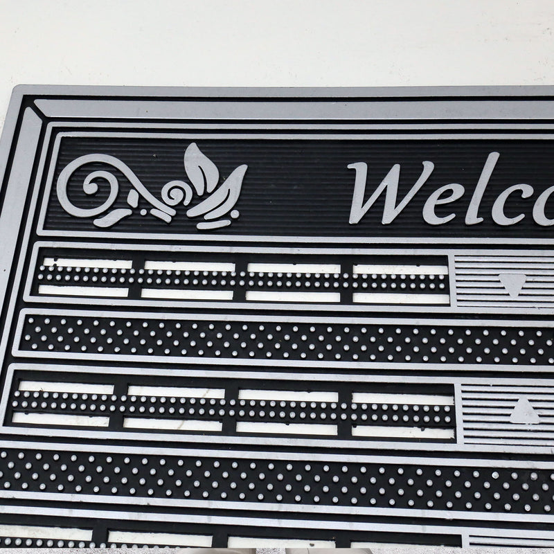 Entrance doormat, outdoor rubber mat, dirt trapper for front door, doormat, patio, balcony-zoom-