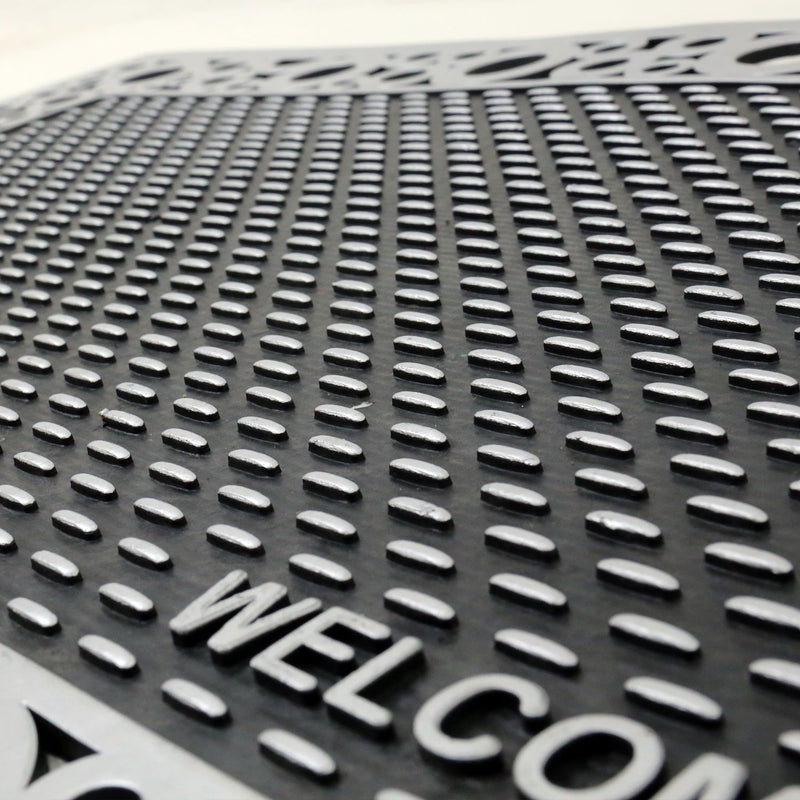 Entrance doormat, outdoor rubber mat, dirt trapper for front door, doormat, patio, balcony-zoom-