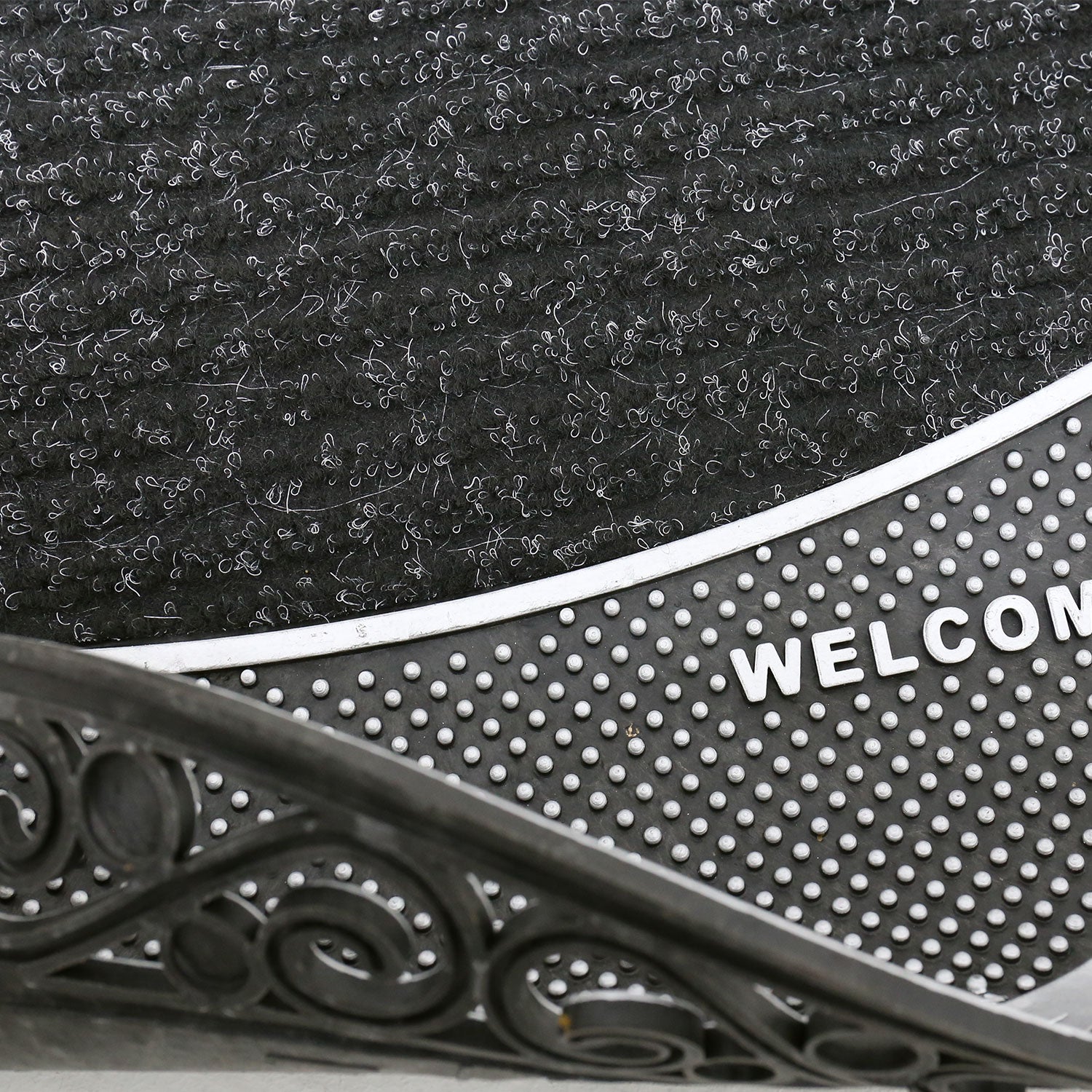 Entrance doormat, outdoor rubber mat, dirt trapper for front door, doormat, patio, balcony-zoom-19