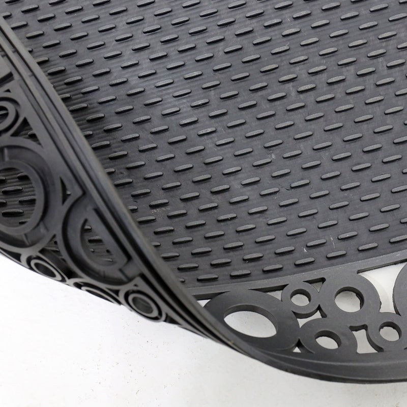 Entrance doormat, outdoor rubber mat, dirt trapper for front door, doormat, patio, balcony-zoom-