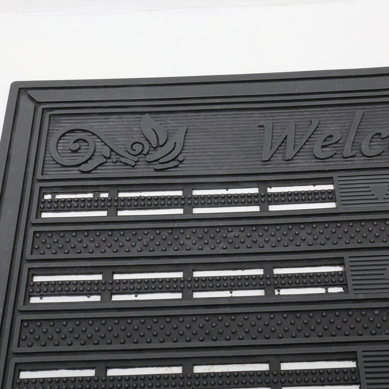 Entrance doormat, outdoor rubber mat, dirt trapper for front door, doormat, patio, balcony-zoom-