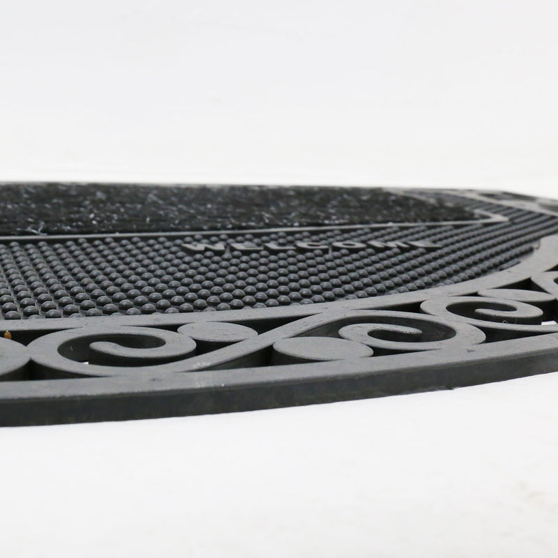 Entrance doormat, outdoor rubber mat, dirt trapper for front door, doormat, patio, balcony-zoom-