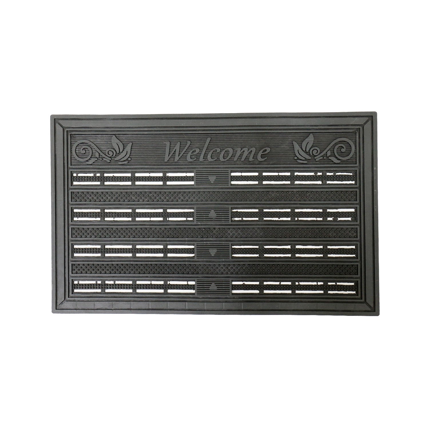 Entrance doormat, outdoor rubber mat, dirt trapper for front door, doormat, patio, balcony-zoom-16