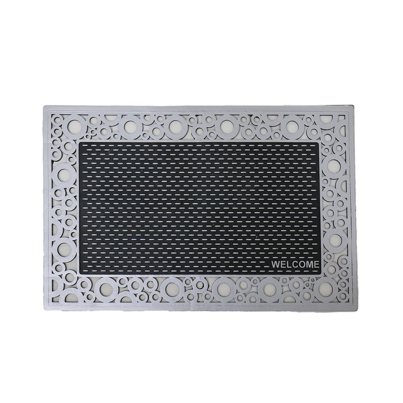 Entrance doormat, outdoor rubber mat, dirt trapper for front door, doormat, patio, balcony-zoom-