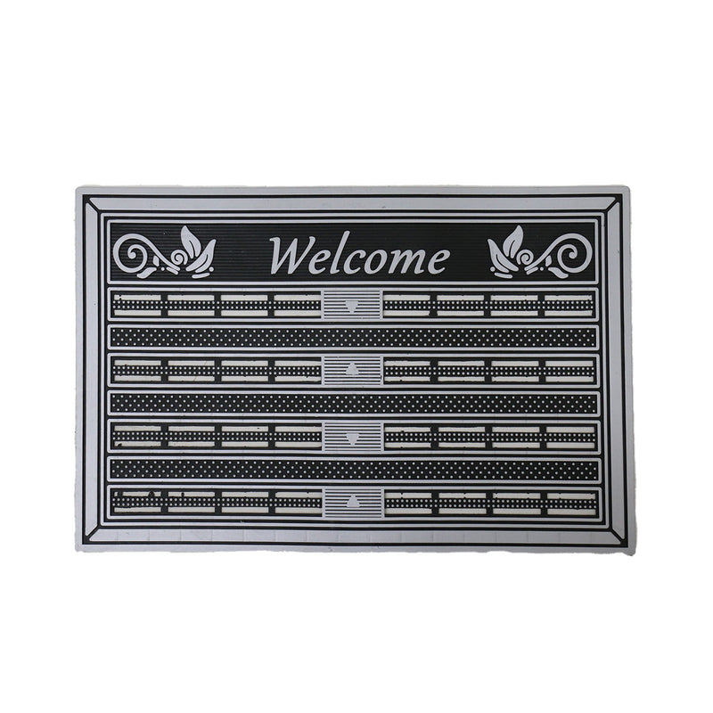 Entrance doormat, outdoor rubber mat, dirt trapper for front door, doormat, patio, balcony-zoom-