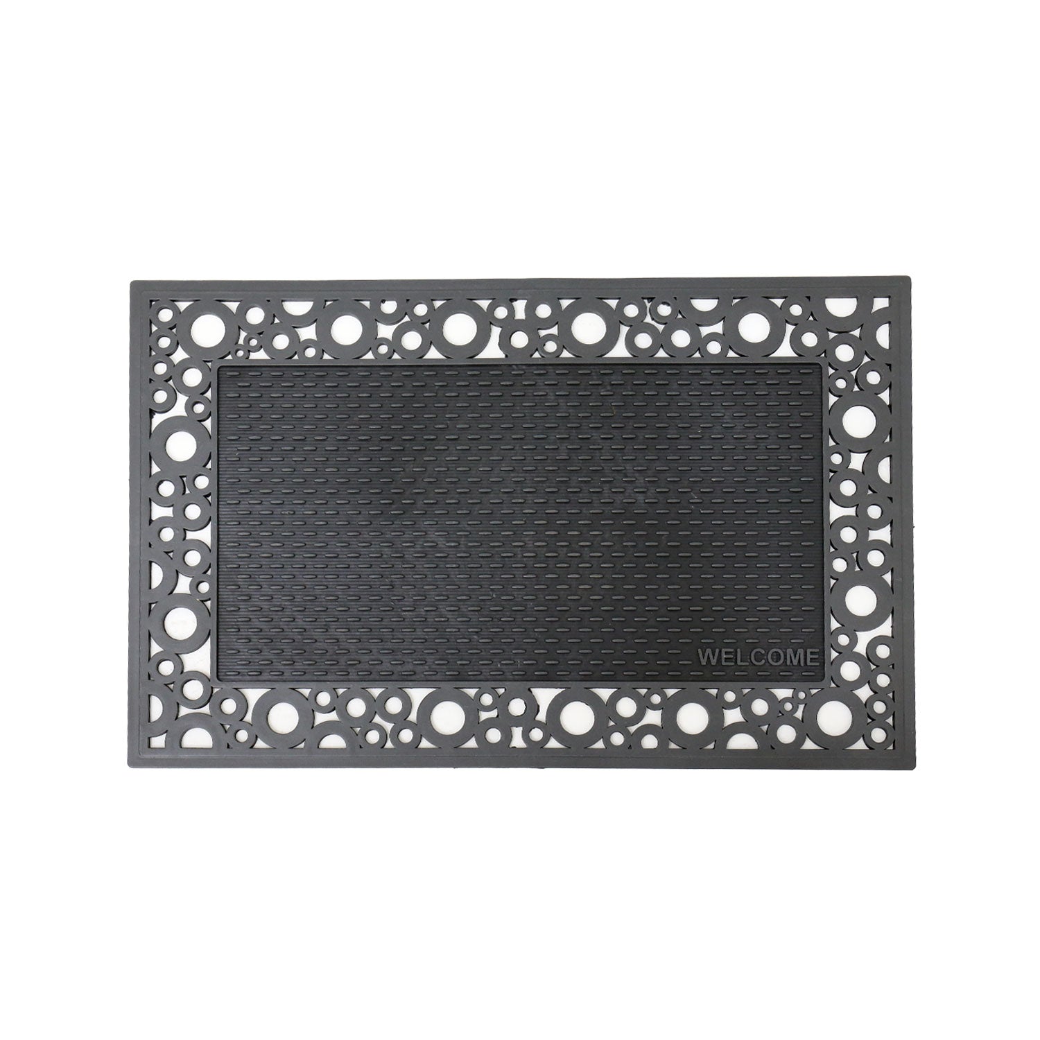 Entrance doormat, outdoor rubber mat, dirt trapper for front door, doormat, patio, balcony-zoom-12