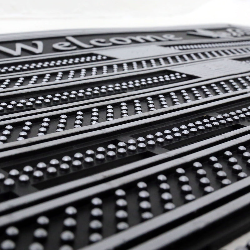 Entrance doormat, outdoor rubber mat, dirt trapper for front door, doormat, patio, balcony-zoom-