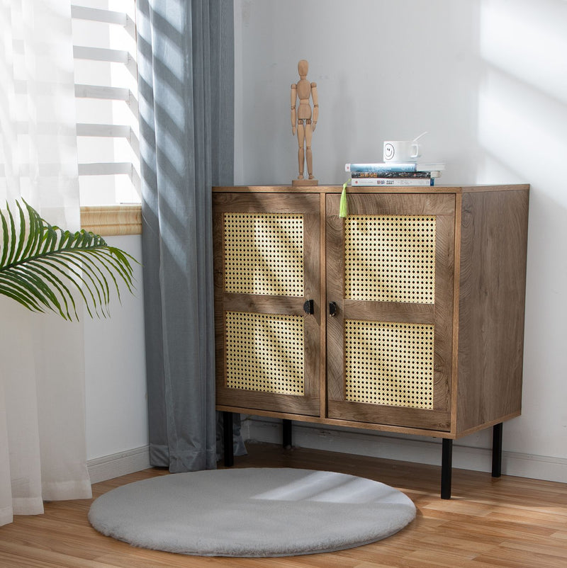 Deluxe washable fur rug, soft high-pile rug in a solid color, cozy for your living room or bedroom-zoom-