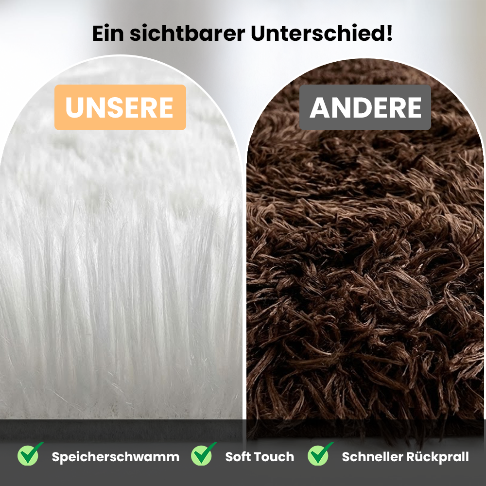 Deluxe washable fur rug, soft high-pile rug in a solid color, cozy for your living room or bedroom-zoom-30
