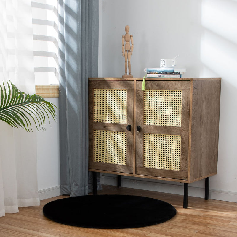 Deluxe washable fur rug, soft high-pile rug in a solid color, cozy for your living room or bedroom-zoom-