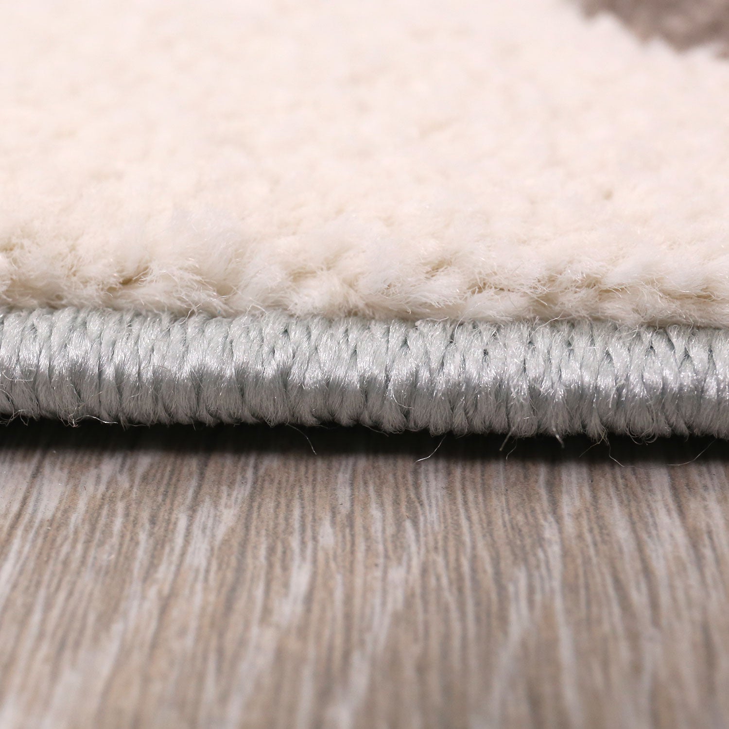 Flauschiger Kinder Zimmer Teppich Herzchen Wölkchen Patchwork Optik-zoom-4