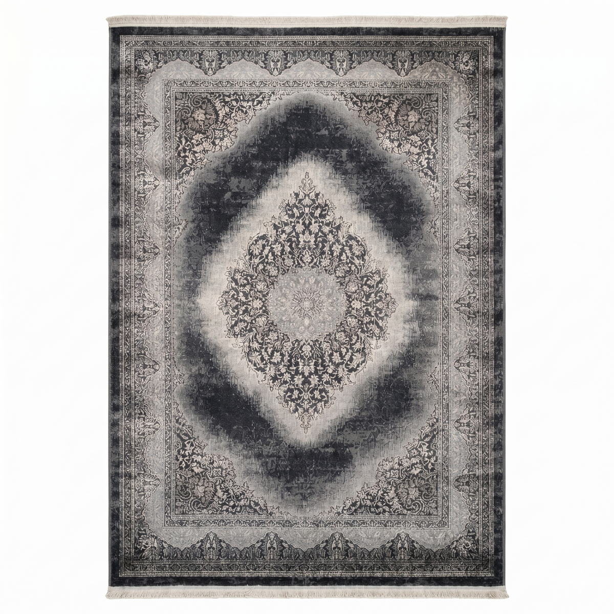 Teppich Kurzflor Moderner Teppich mit Ornament-Muster – Pflegeleicht & Robust – Für Fußbodenheizung geeignet-1
