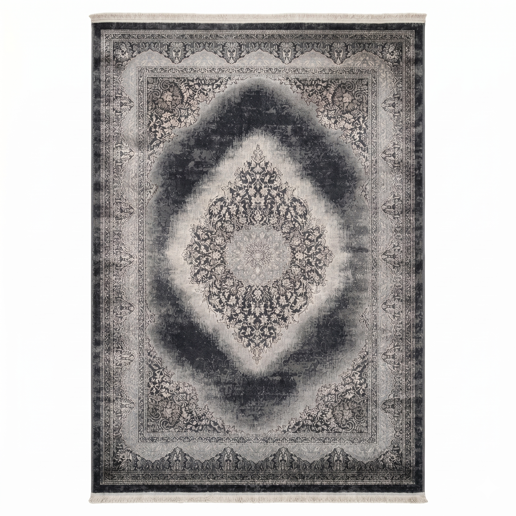 Teppich Kurzflor Moderner Teppich mit Ornament-Muster – Pflegeleicht & Robust – Für Fußbodenheizung geeignet