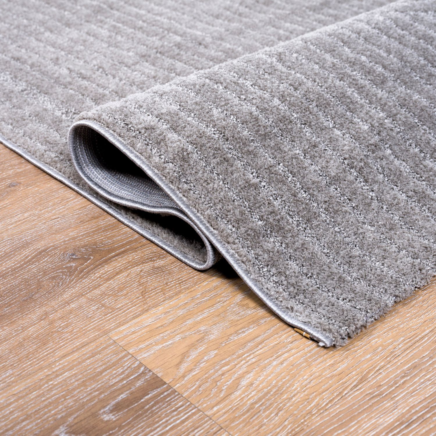 Kurzflor Teppich Wohnzimmer – Moderner Design Teppich mit Struktur, weich, pflegeleicht, in Creme, Beige & Taupe-zoom-11