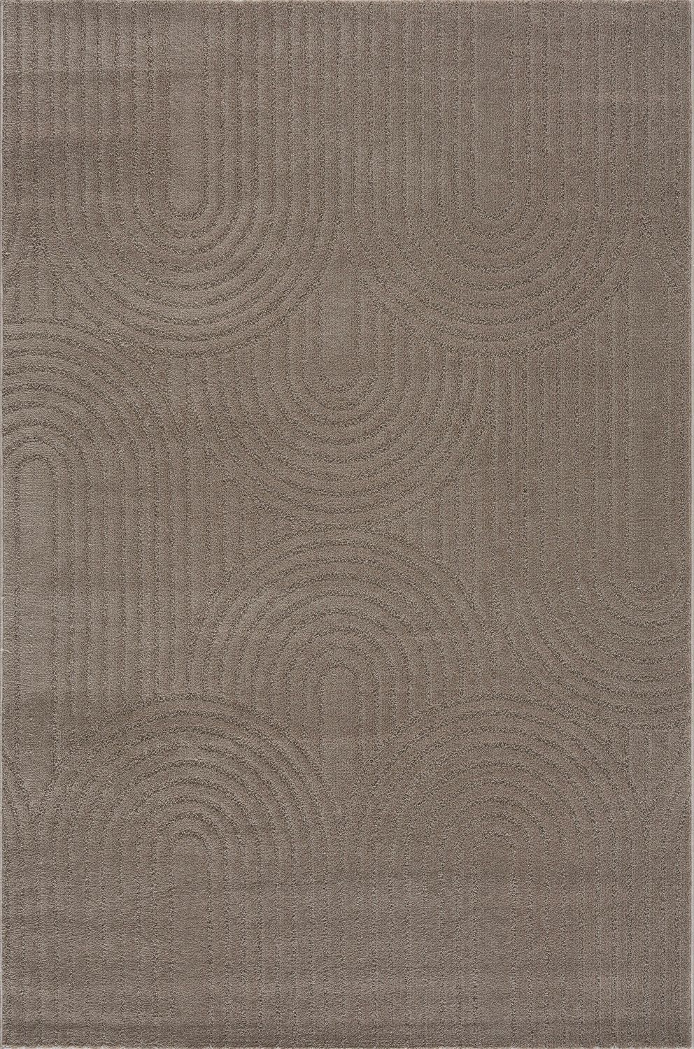 Kurzflor Teppich Wohnzimmer – Moderner Design Teppich mit Struktur, weich, pflegeleicht, in Creme, Beige & Taupe-zoom-32