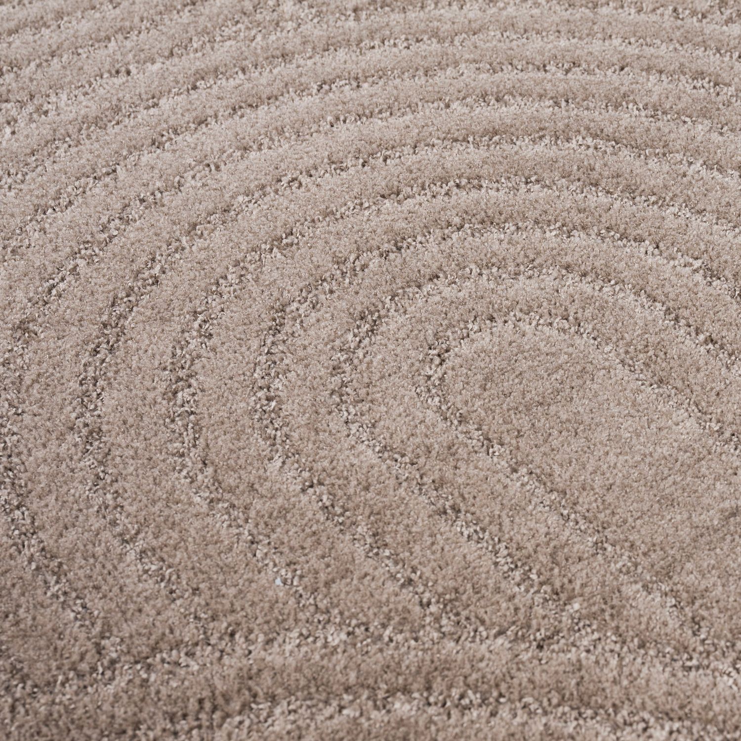 Kurzflor Teppich Wohnzimmer – Moderner Design Teppich mit Struktur, weich, pflegeleicht, in Creme, Beige & Taupe-zoom-35