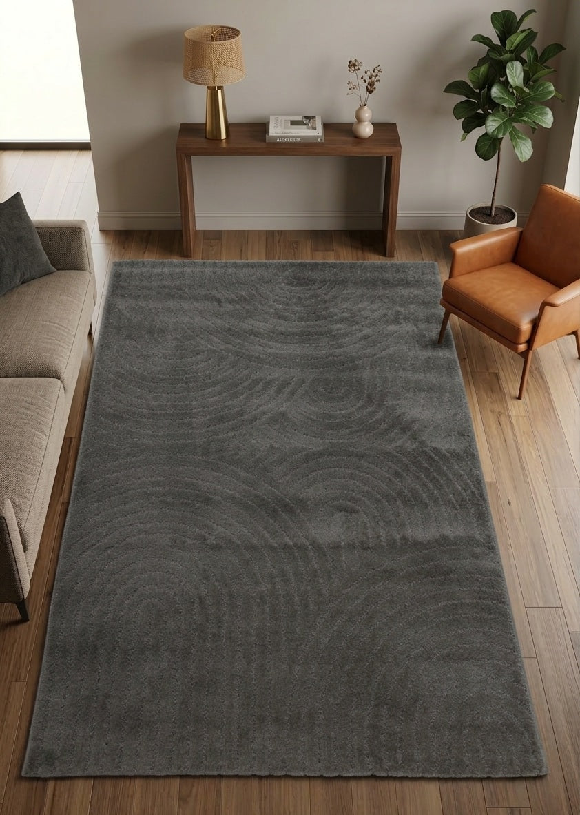 High-pile, long-pile rug, modern, for living room, bedroom, ultra-soft pattern-9