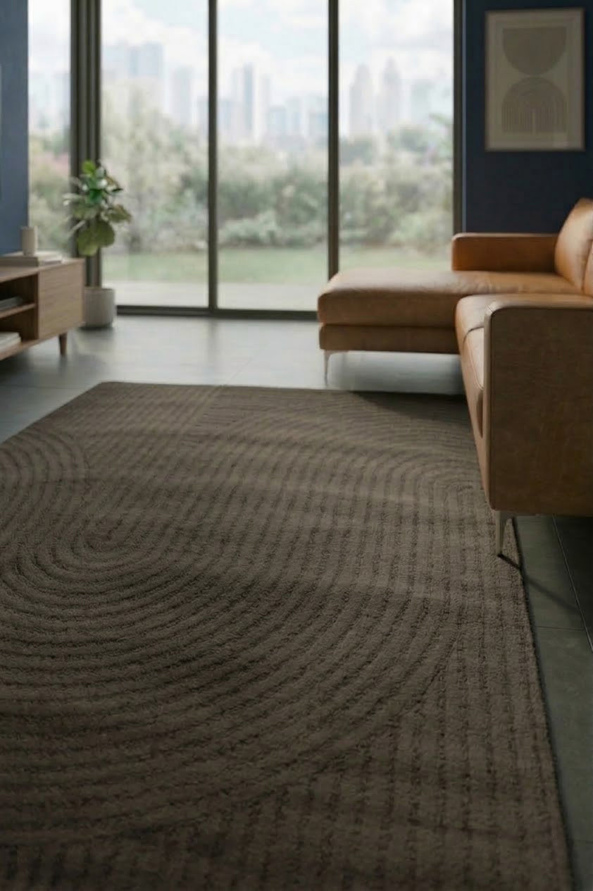 High-pile, long-pile rug, modern, for living room, bedroom, ultra-soft pattern-12