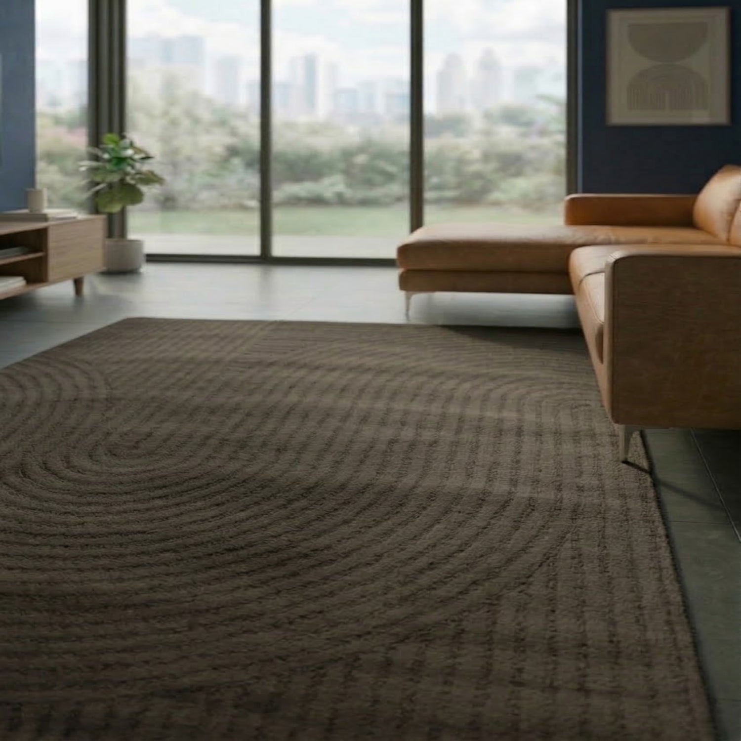 High-pile, long-pile rug, modern, for living room, bedroom, ultra-soft pattern-zoom-37