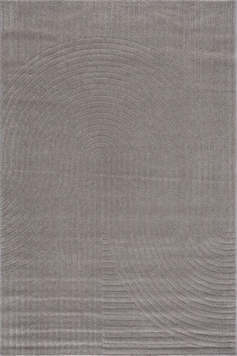 Kurzflor Teppich Wohnzimmer – Moderner Design Teppich mit Struktur, weich, pflegeleicht, in Creme, Beige & Taupe-zoom-