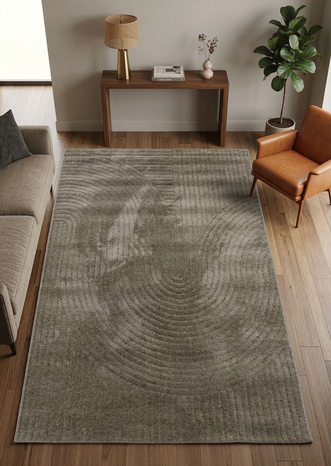 High-pile, long-pile rug, modern, for living room, bedroom, ultra-soft pattern-zoom-2