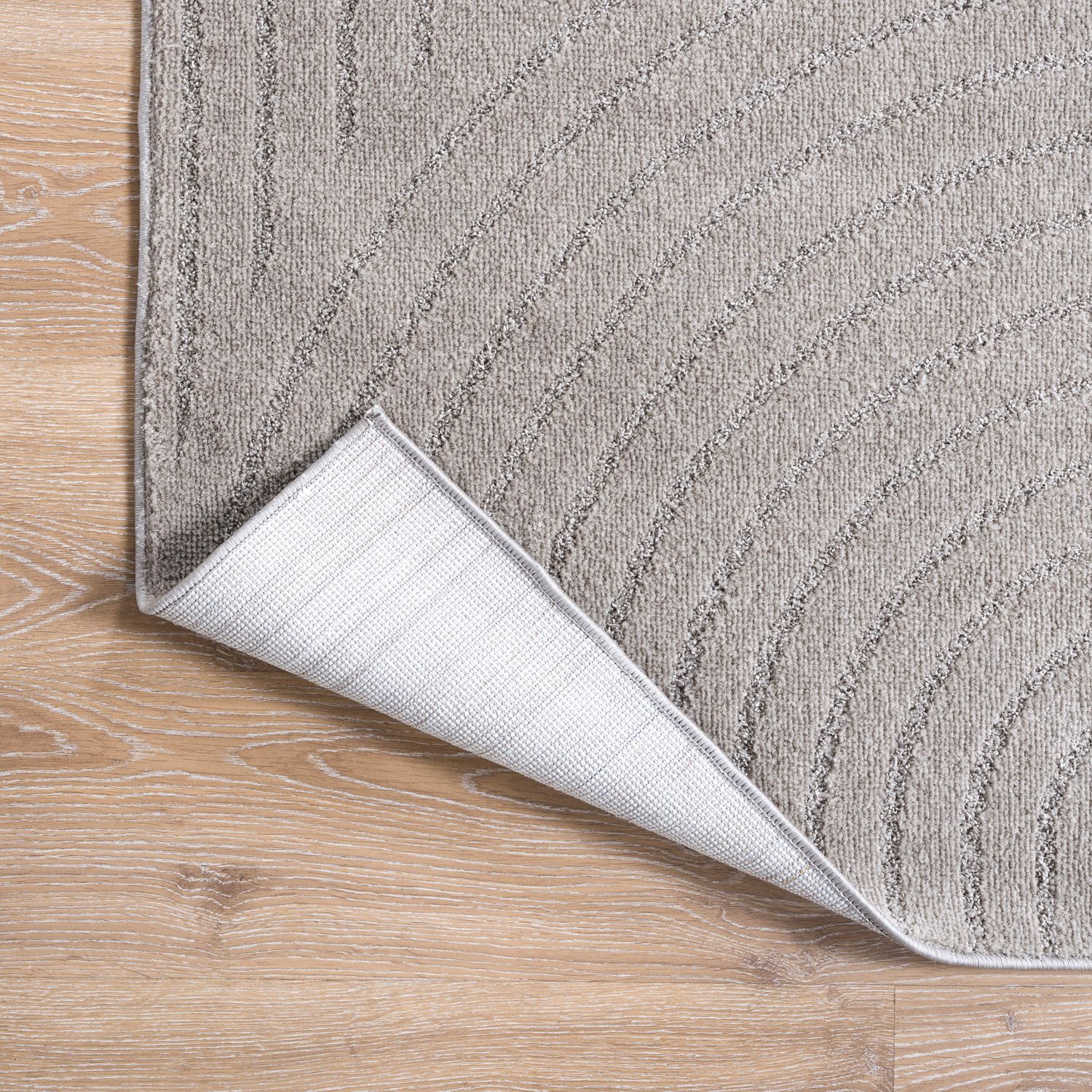 Kurzflor Teppich Wohnzimmer – Moderner Design Teppich mit Struktur, weich, pflegeleicht, in Creme, Beige & Taupe-zoom-40