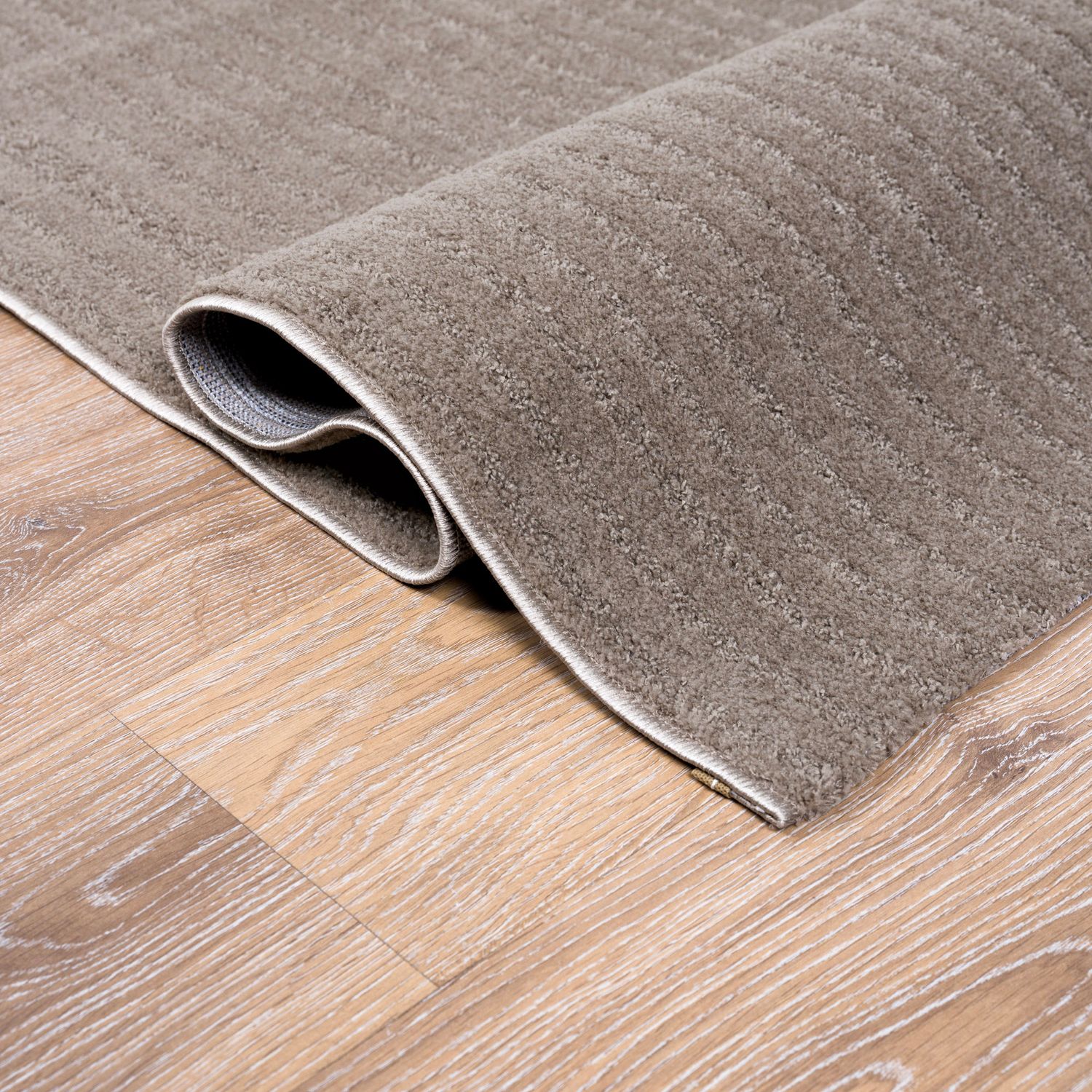 Kurzflor Teppich Wohnzimmer – Moderner Design Teppich mit Struktur, weich, pflegeleicht, in Creme, Beige & Taupe-19