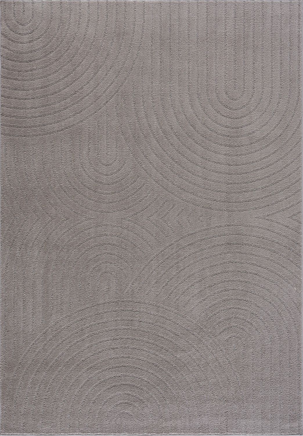 Kurzflor Teppich Wohnzimmer – Moderner Design Teppich mit Struktur, weich, pflegeleicht, in Creme, Beige & Taupe-37