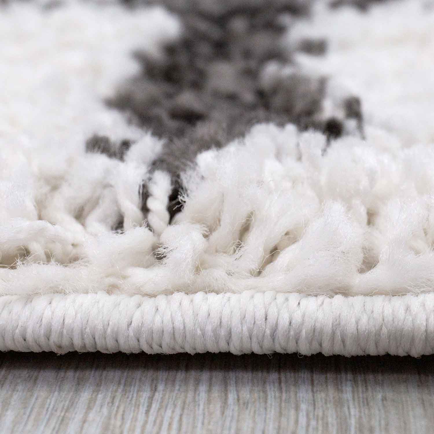 Hochflor Teppich, Weicher Wohnzimmer Shaggy Skandinavischer Stil Streifen