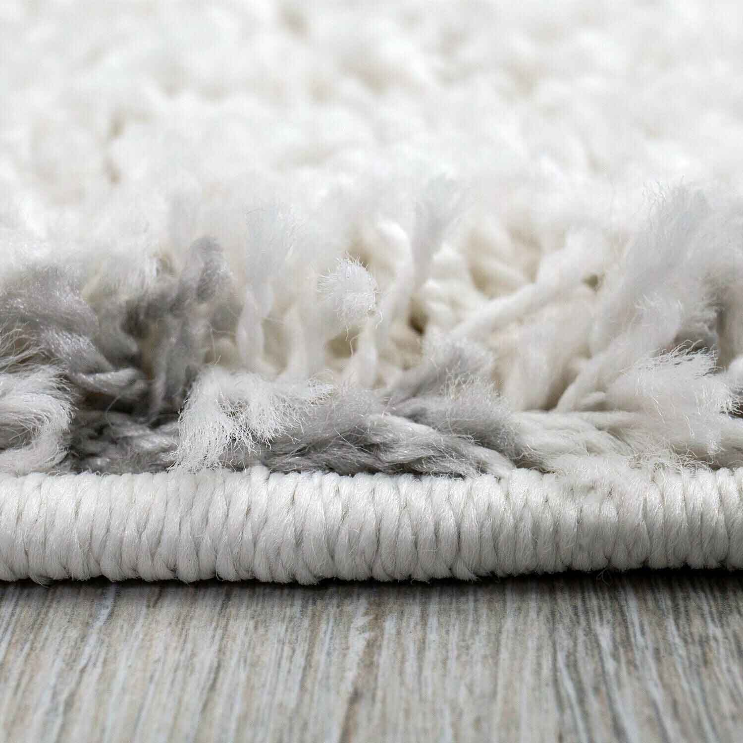 Hochflor Teppich, Weicher Wohnzimmer Shaggy Skandinavischer Stil Rauten-zoom-4