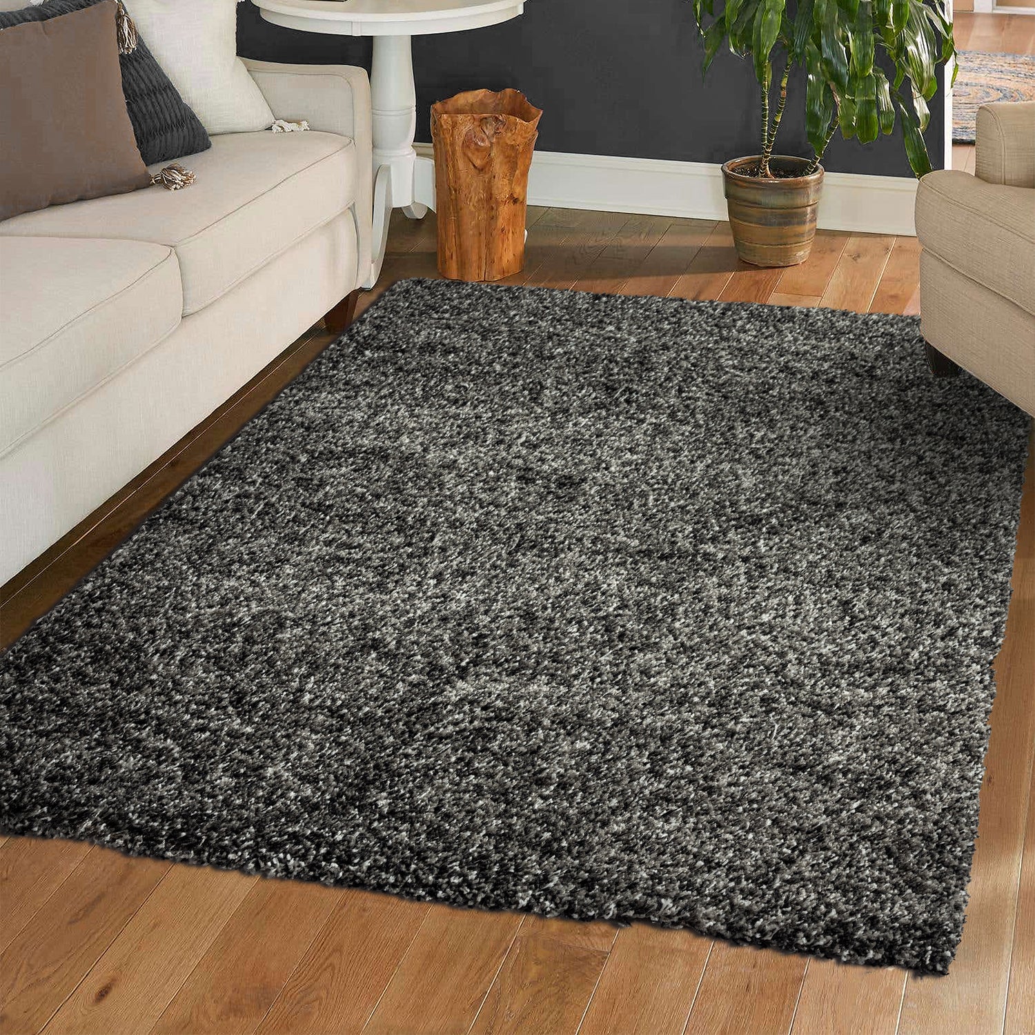 High-pile rug LUX Shaggy Living room Bedroom Multicolored Melange Extra Dense-14