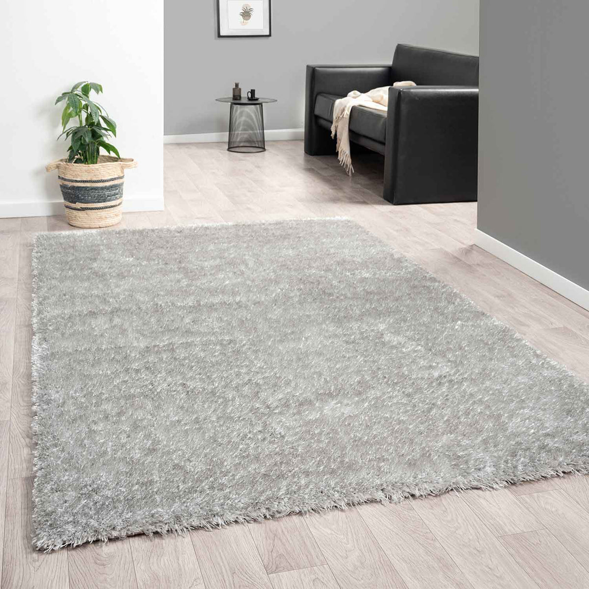 Hochflor Teppich Wohnzimmer Shaggy Super Weich Soft Pastellfarben Einfarbig
