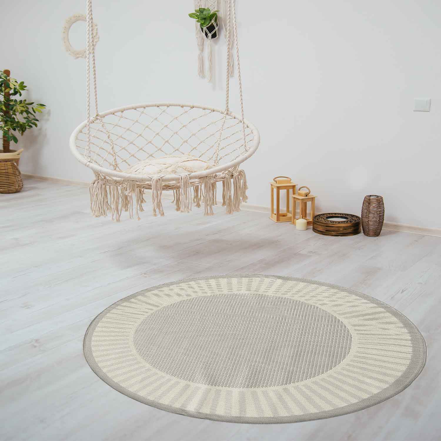 In- und Outdoor Teppich Terrassen & Balkon Küche Wohnzimmer Teppich Bordüre-9