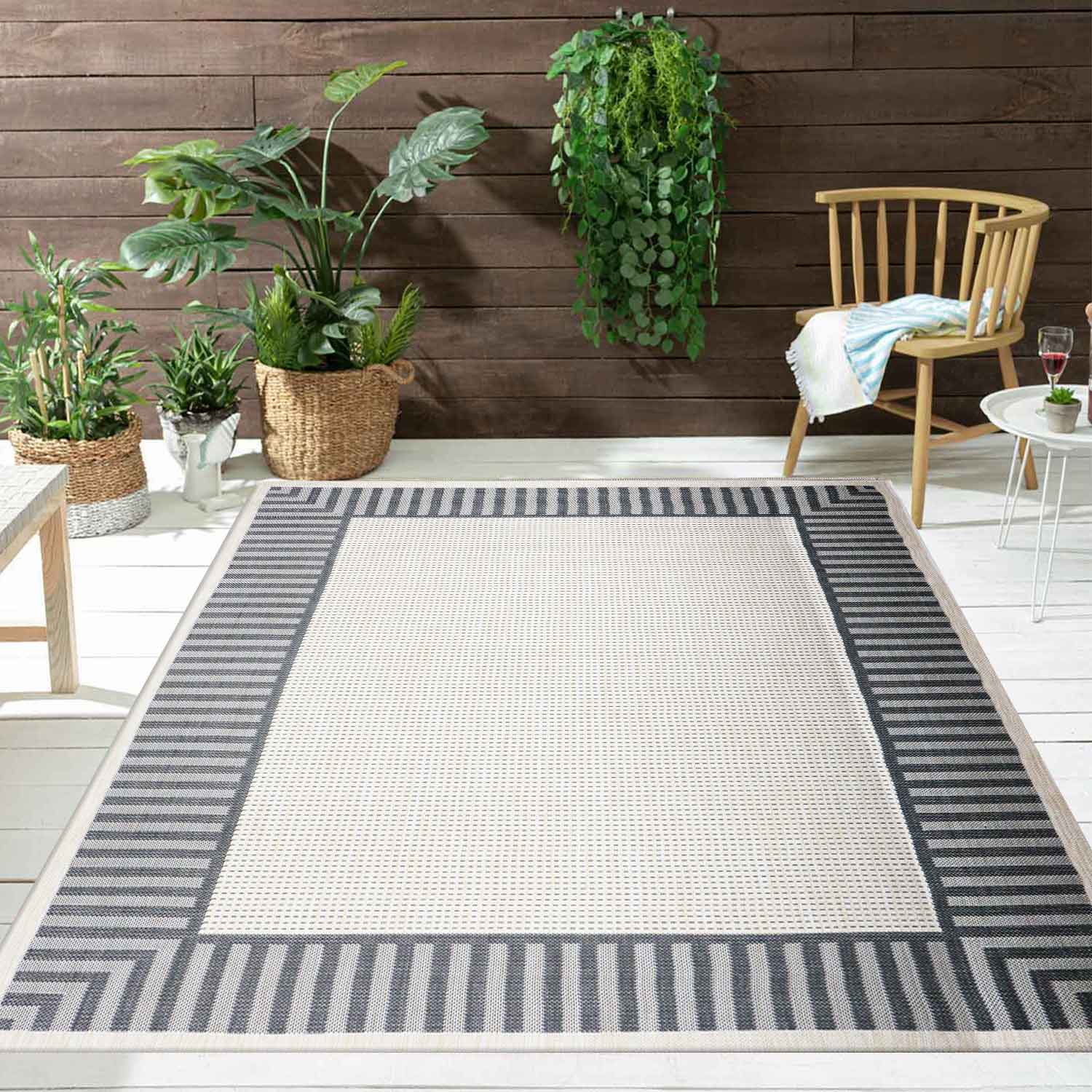 In- und Outdoor Teppich Terrassen & Balkon Küche Wohnzimmer Teppich Bordüre-zoom-11