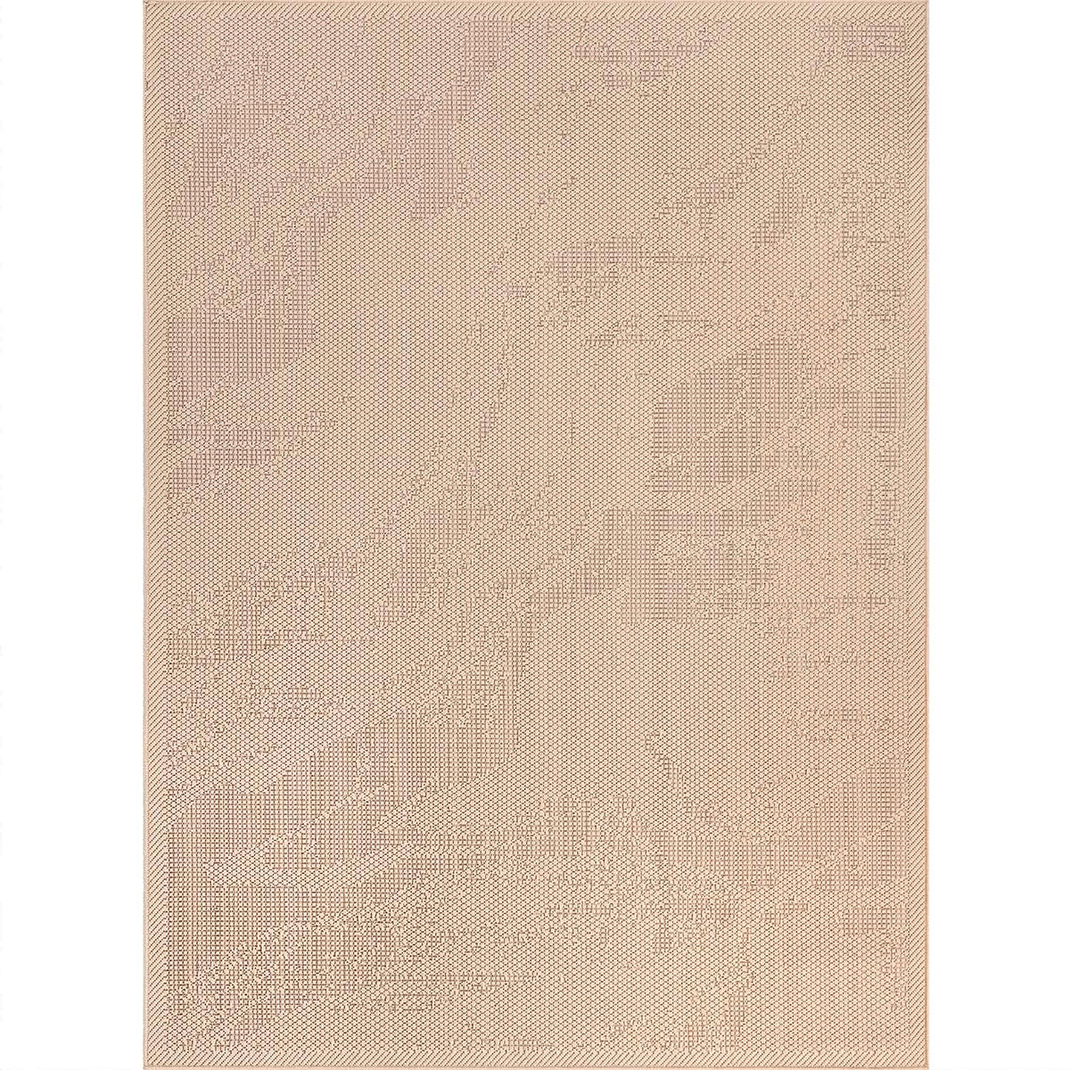 Teppiche In- und Outdoor Flachgewebe Terrassen Natur Look In Grau & Beige