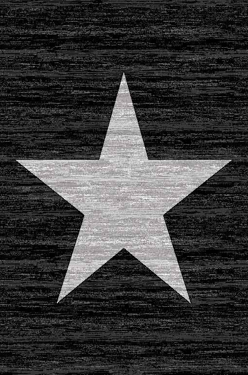 Teppich Kurzflor Sternmuster Modern in Schwarz für Jugendzimmer, kinderzimmer, wohnzimmer