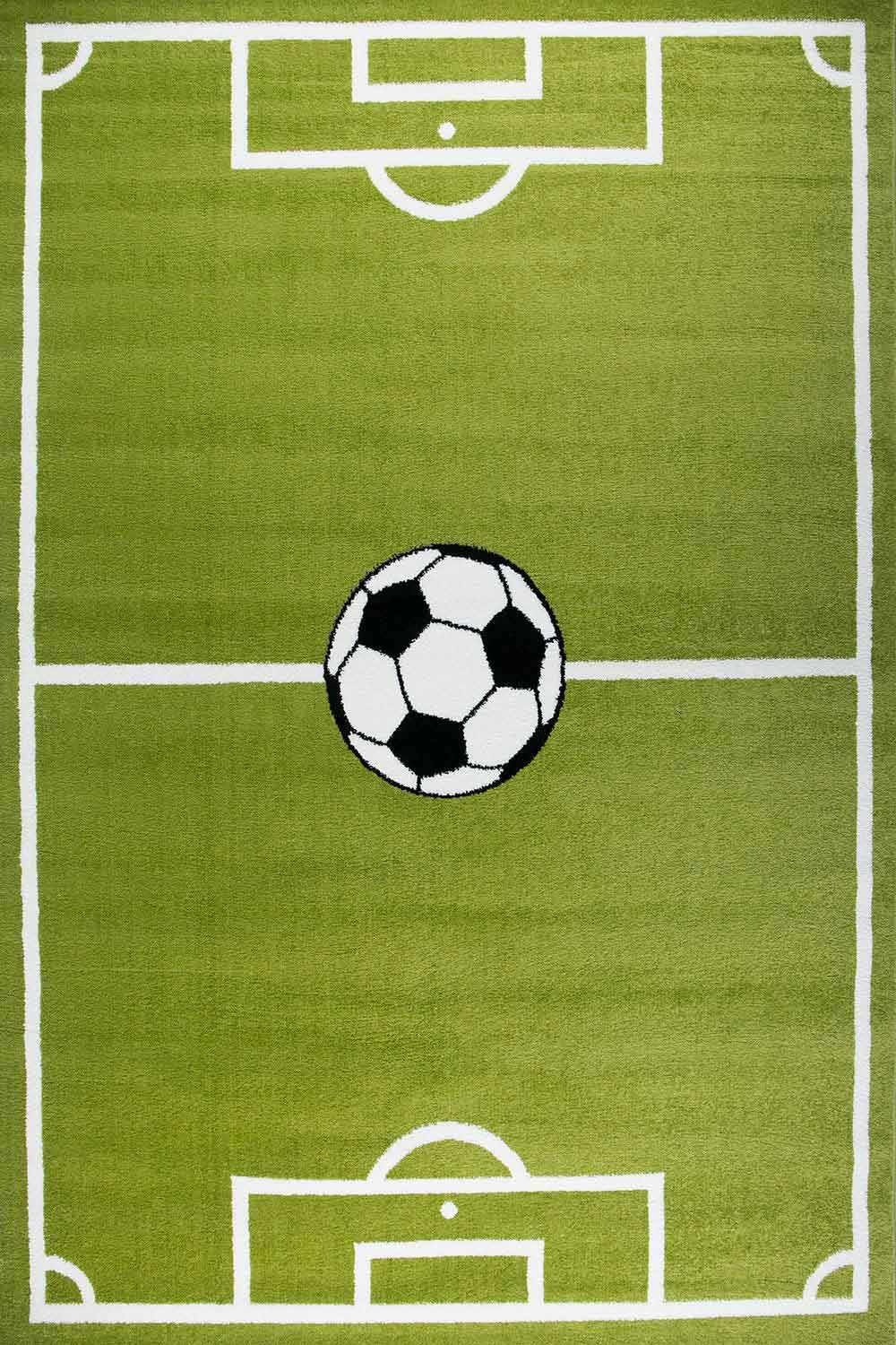 Kids' Rug Football Green Pitch Robust Easy-care Short Pile Play Rug for Nursery Playroom-zoom-4