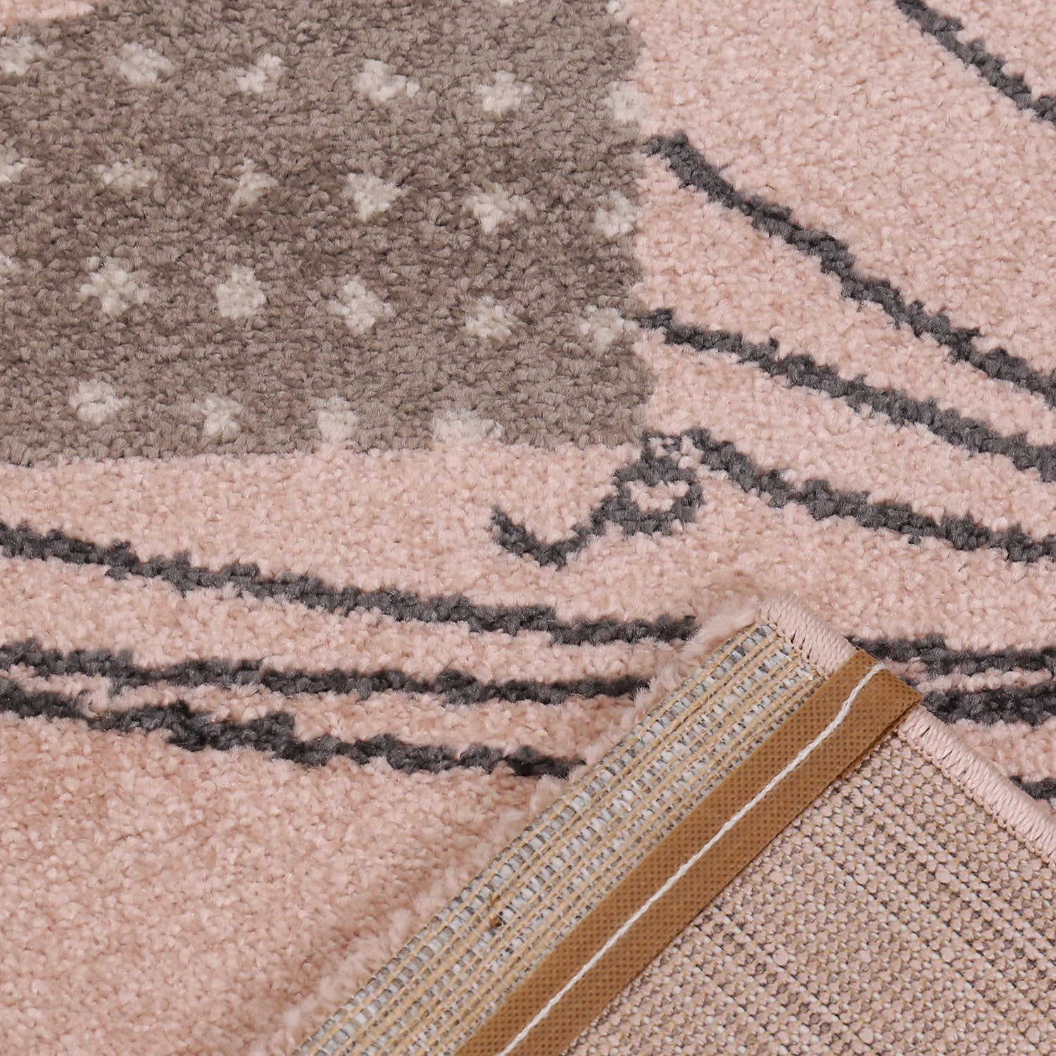 Children's Rugs Hearts with Balloons and Elephant | Children's Rug for Girls and Boys | Rug for Kids' Rooms